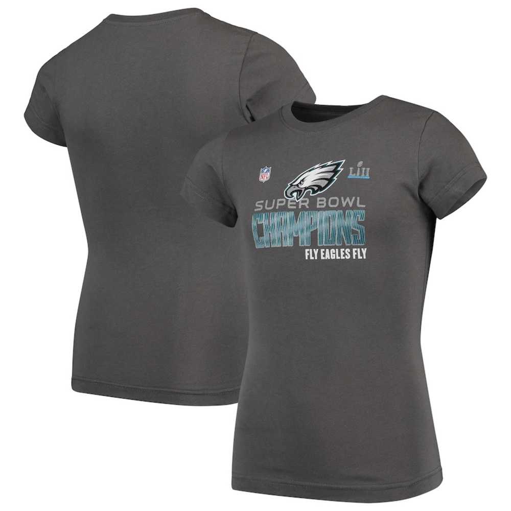 Philadelphia Eagles NFL Girls Youth Super Bowl LII Champions T-Shirt